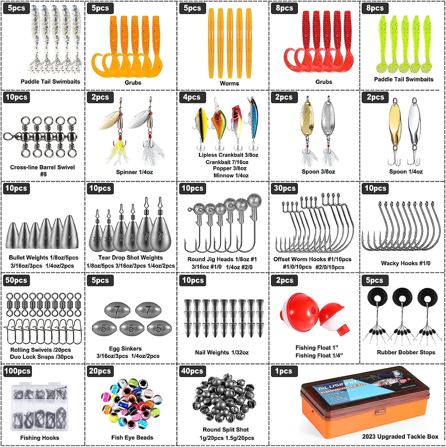 353/404 PCS Fishing Lures