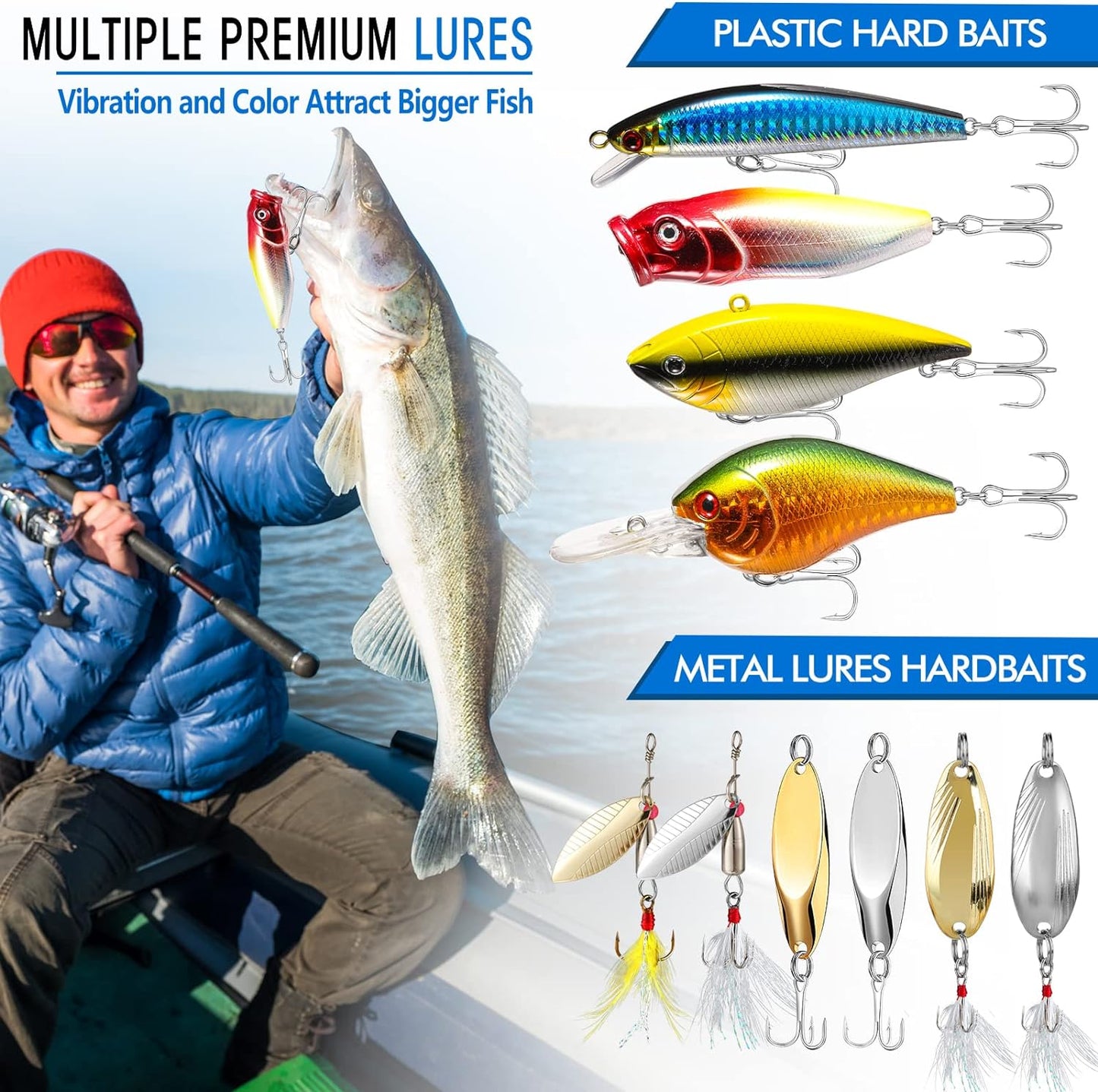 353/404 PCS Fishing Lures